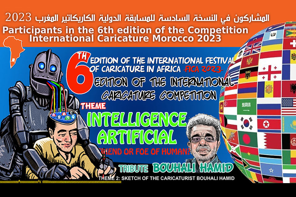 Participants in 6th edition of International Caricature Competition in Morocco