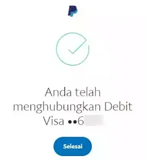 Verifikasi PayPal dengan Kartu Visa Bank Jago