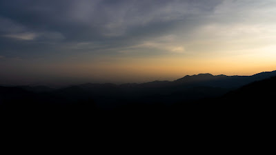 sunset at darjeeling