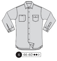 coser camisa hombre patrón costura masculina