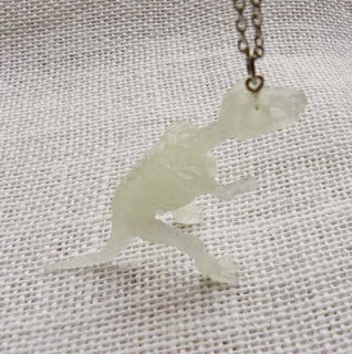 tyrannosaurus skeleton necklace