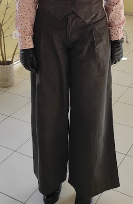 pantalon large couture