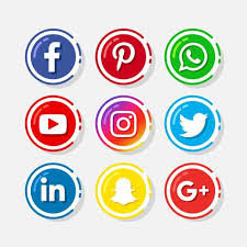 nueve iconos de las redes sociales más importantes