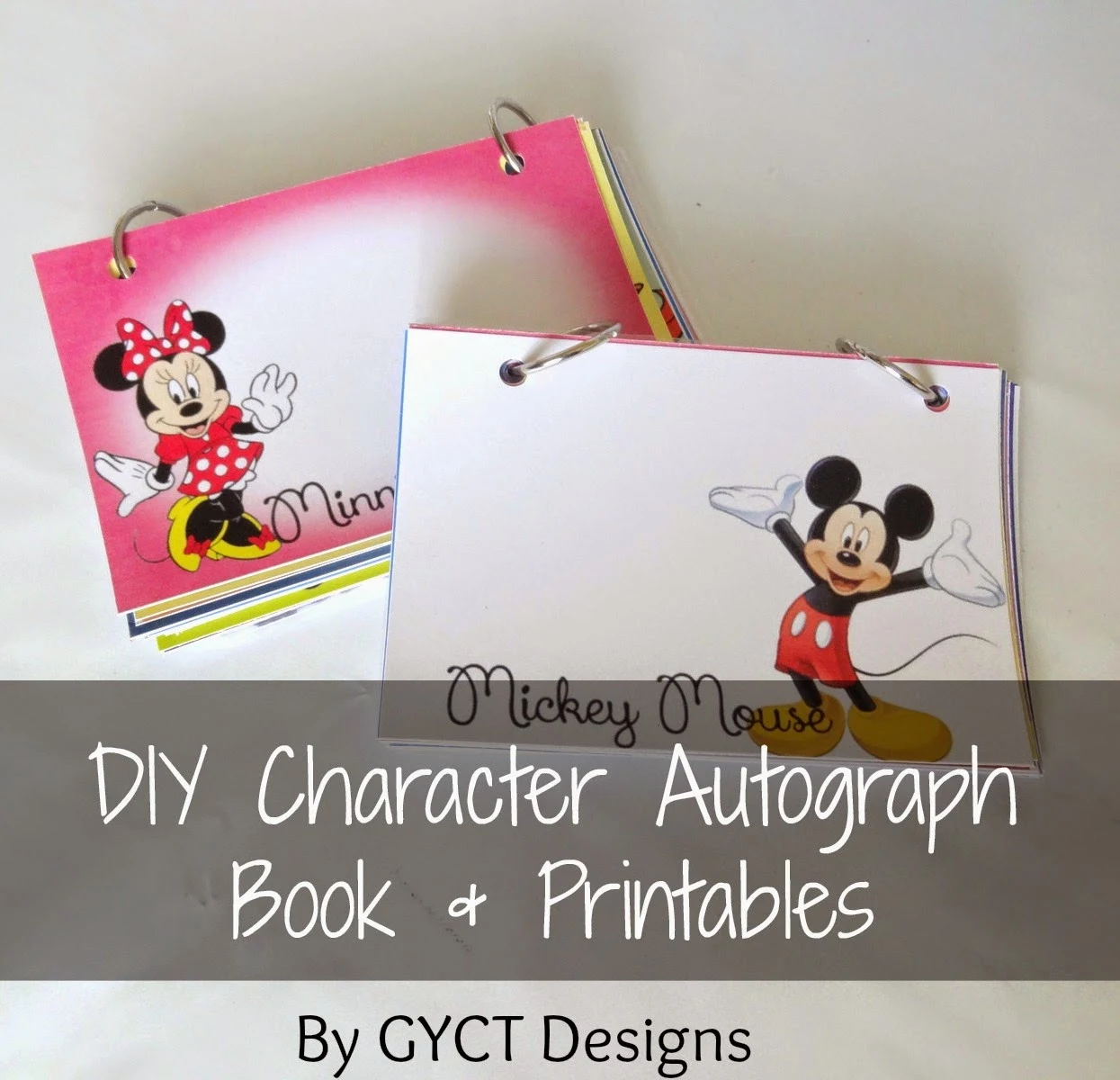 DIY Character Autograph Books and Printables by GYCT