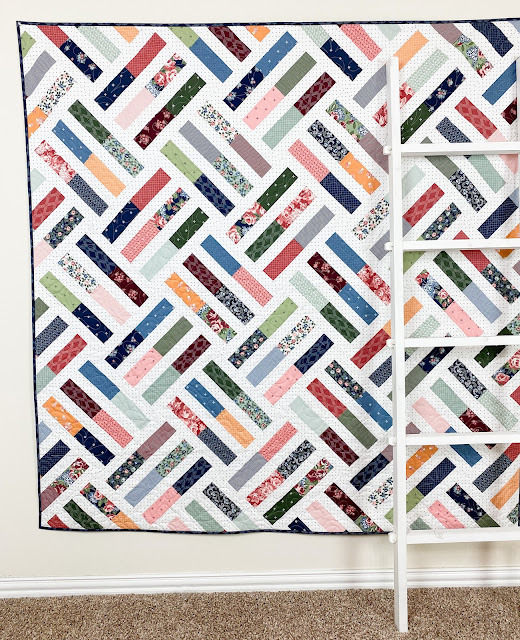 Wayward quilt in Sunnyside fabrics by Camille Roskelley for Moda Fabrics