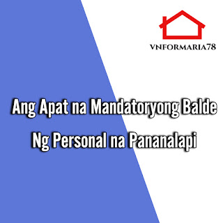 Ang Apat na Mandatoryong Balde Ng Personal na Pananalapi