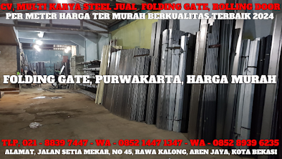 GAMBAR, DAFTAR, HARGA, TERBARU, 2024, JUAL, SERVICE, PINTU, LIPAT, FOLDING GATE, BESI, GALVALUM, PVC, PER METER, MURAH, PURWAKARTA