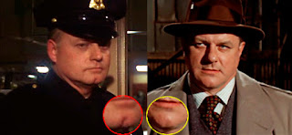 La barbilla del actor que hace de policía uniformado en el hospital tiene una rajita como la barbilla de Peter Griffin