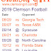 2019 Clemson Football Schedule