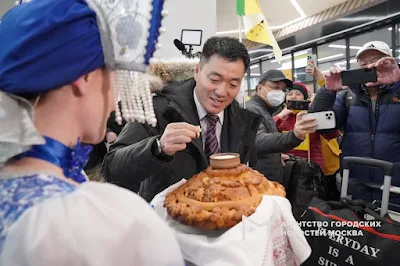 Chinesische Touristen in Russland