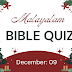 Malayalam Bible Quiz December 09 | Daily Bible Questions in Malayalam