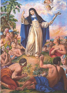 Sor María Jesús de Ágreda predicando en Nuevo México sin salir del convento