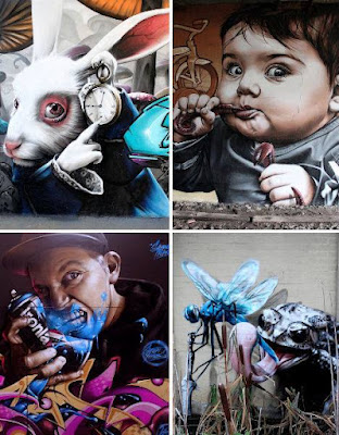 Grafitis de arte hiper realista (Galería de Fotos)