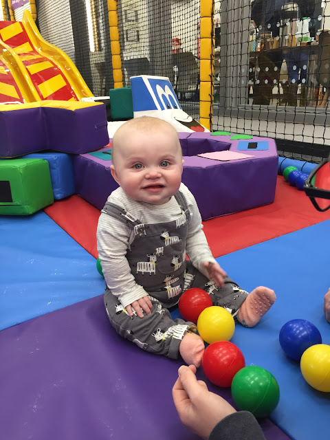 Connie B at Soft Play at the John Bunyan Sports and Fitness Centre, Bedford
