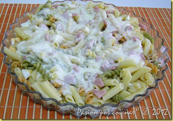 MACARRONES EN SALSA DE TRANCHETES