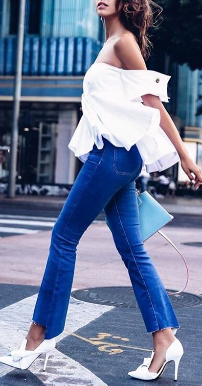 casual style obsession: top + jeans + bag