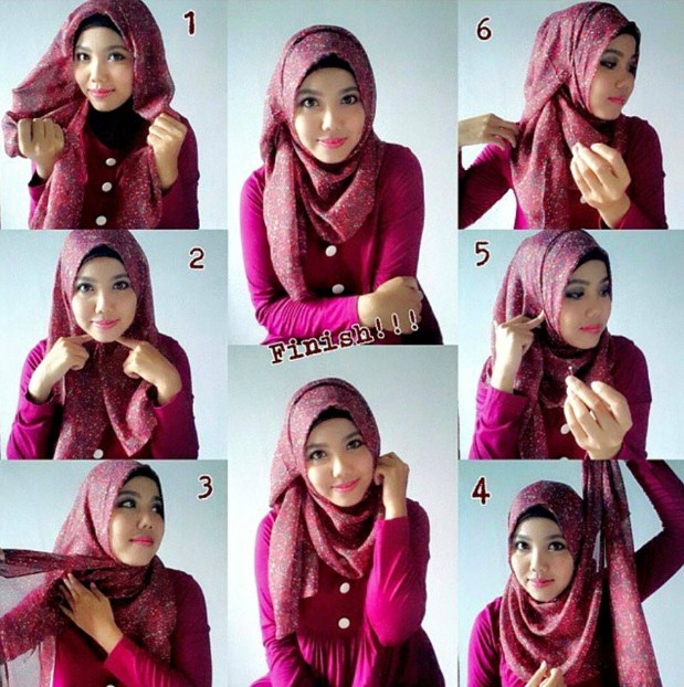 Tutorial Hijab Modern Tanpa Ninja Terbaru 2016