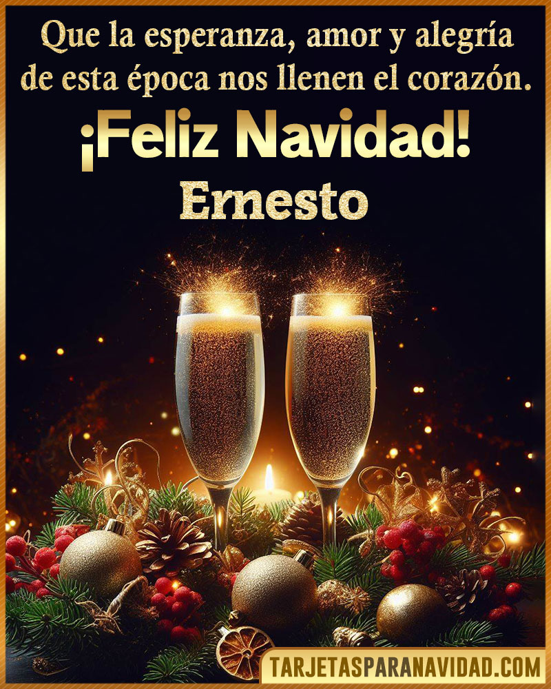 Tarjetitas de navidad para Ernesto