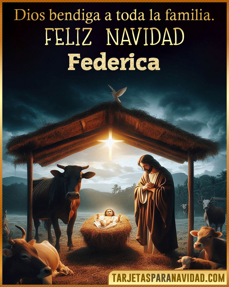 Feliz Navidad Federica