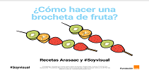 Receta brocheta de frutas