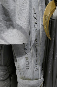 Moon Knight leg hieroglyphic costume detail