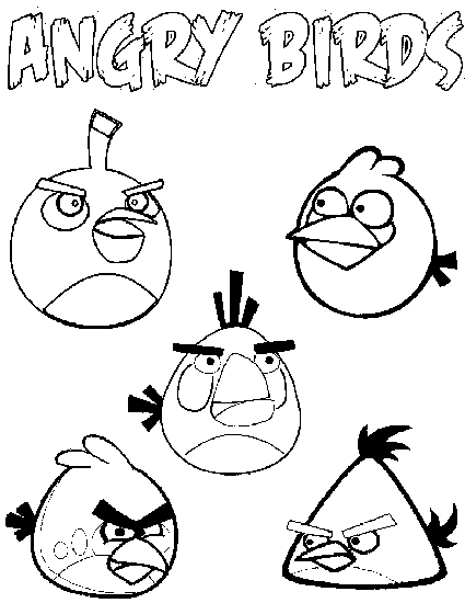 Angry Birds Pictures To Color 6