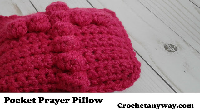 crochet prayer pillow