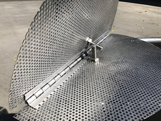 Folding solid false bottom with stand-off support for domed bottom