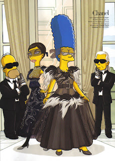 The Simpsons go to Paris with Linda Evangelista