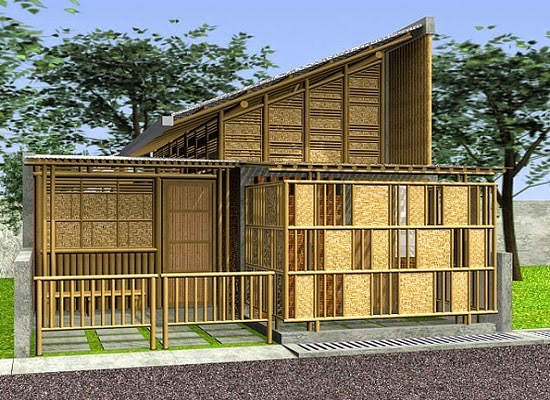  Desain Rumah Bambu  Bergaya Minimalis Modern