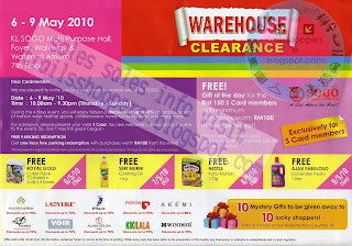 Sogo Warehouse Clearance