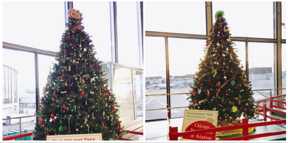 Christmas trees at ORD