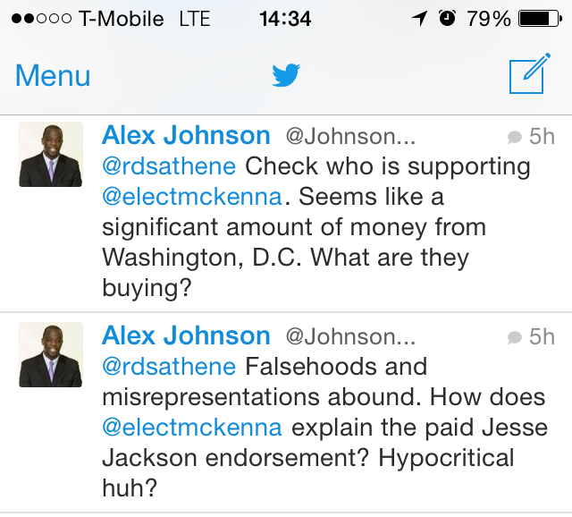 Alex Johnson's latest lie libels Rev. Jesse Jackson, Congresswoman Maxine Waters, and Dr. George McKenna