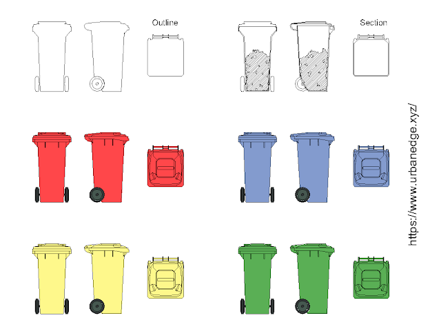 Garbage bin free cad blocks download - 15+ Garbage bin cad blocks