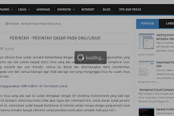 Cara Menciptakan Dampak Loading Dikala Halaman Dimuat