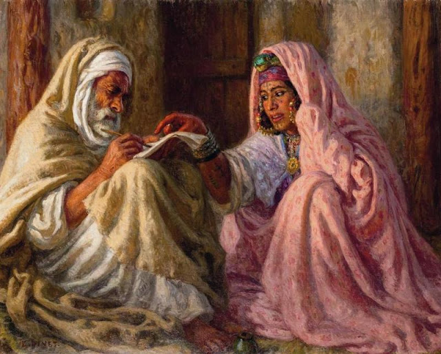 French Orientalist Painter- "Nasreddine Dinet" (1861-1929)