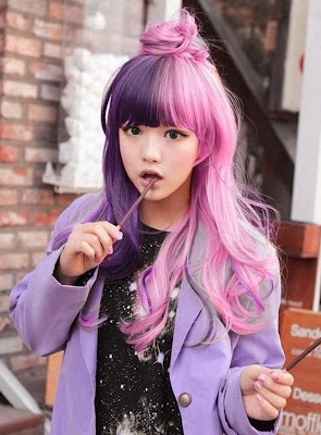 Fashions Harajuku Asian Girls Long Hairstyle