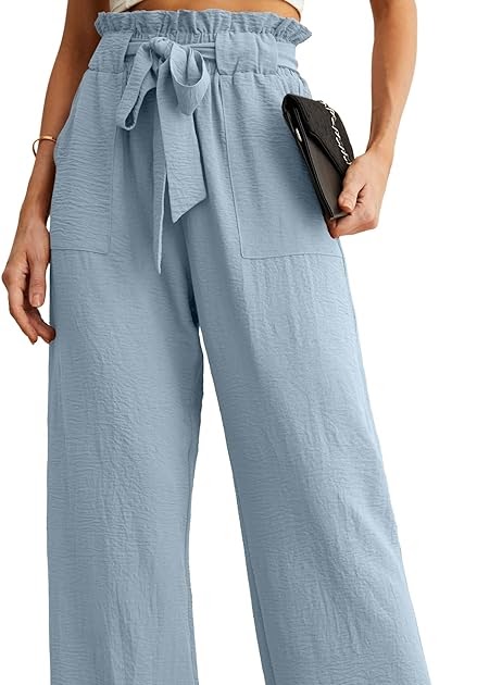 IWOLLENCE Women Flowy Loose Wide Leg Pant Summer