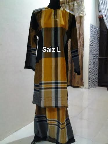 SRI SAADONG BATIK BAJU  KURUNG  CORAK  PELIKAT 