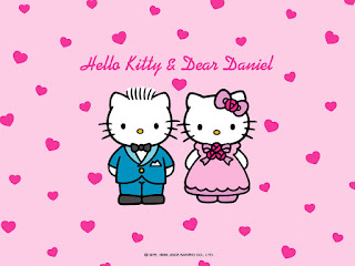 hello kitty wallpaper blue and pink