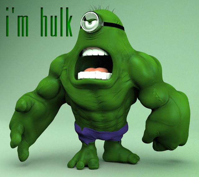 Despicable Me Minion as Hulk Wallpaper