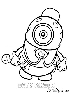 Minion Bebe para colorear