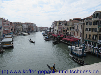 Venedig - Blick von der Rialto Bruecke auf den Canal Grande