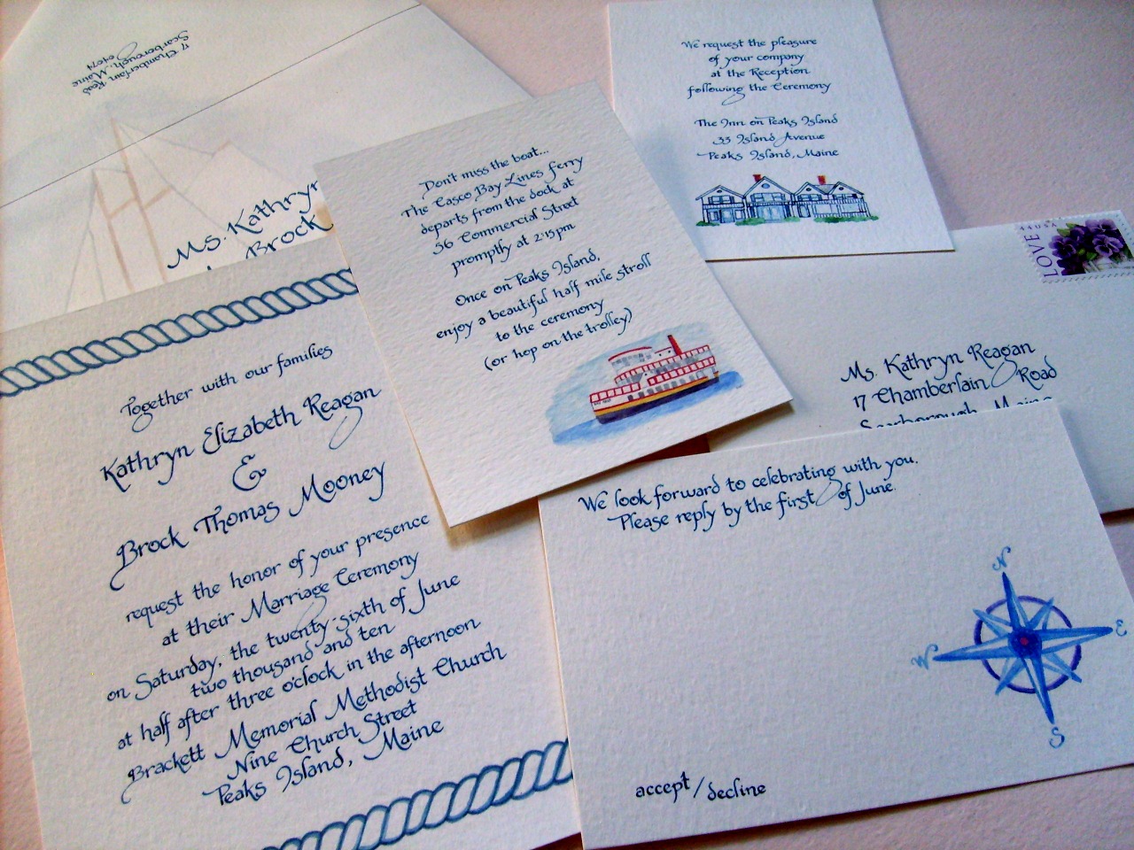 nautical wedding invitations