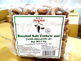 The vacuum-packed cashews sold locally in Warehouse Club, although they are also from Vietnam.