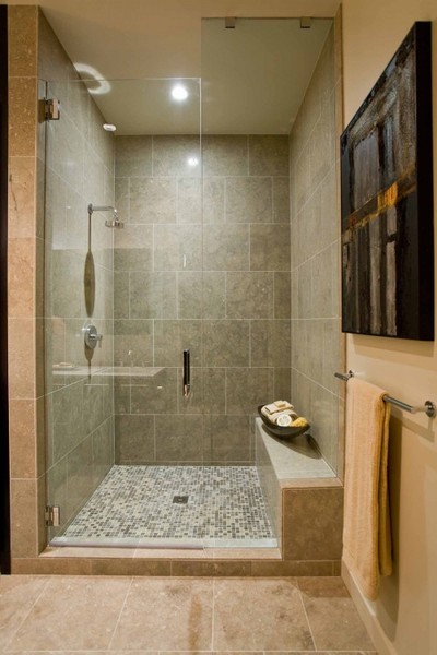 also nice simple bench and this shower wall and floor tile pattern is 