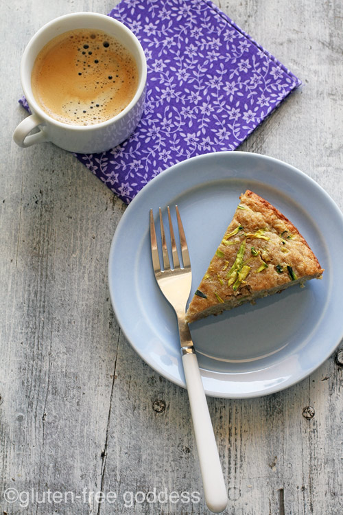 Low Sugar Gluten-Free Zucchini Quinoa Breakfast Cake