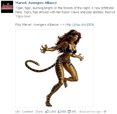 Tigra now available at Marvel: Avengers Alliance