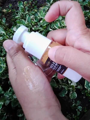 tekstur beby rose glow serum