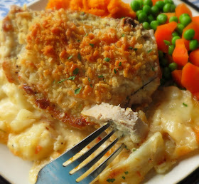 Devilled Pork Chops with Scalloped Potatoes